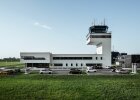 Kontrollturm mit Anflugkontrollgebäude, NATO-Flugplatz Neuburg