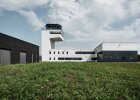 Kontrollturm mit Anflugkontrollgebäude, NATO-Flugplatz Neuburg
